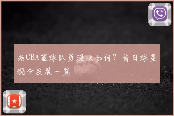 老CBA篮球队员现状如何？昔日球星现今发展一览