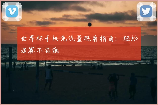 世界杯手机免流量观看指南：轻松追赛不花钱